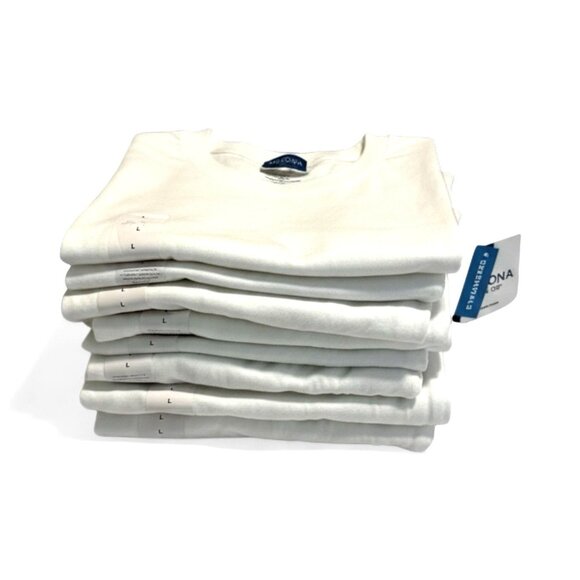 Lot Of 8 Arizona Jeans Co Womens Layering Spaghetti Strap Camisoles White Sz L - Picture 1 of 4